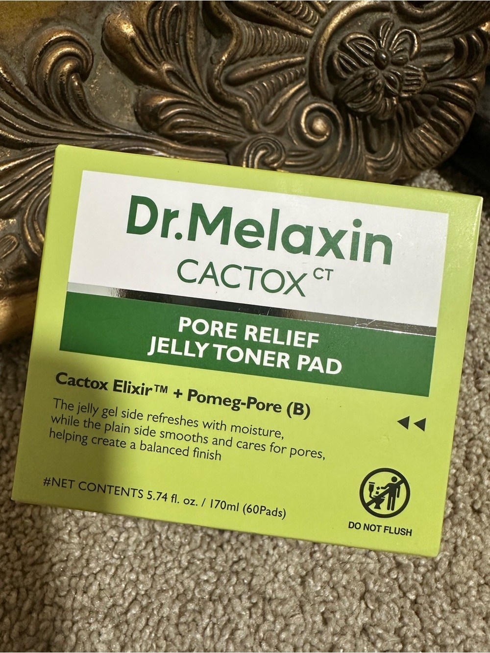 New In Box Dr.Melaxin Cactox Pore Relief Jelly Toner Pads - 60 Count $22